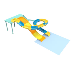 Toboganes de Agua de Fibra de Vidrio de 5 m para Interiores y Exteriores, Aptos para Familias, para Piscinas y Parques Acuáticos, Equipo de Juego para Uso Doméstico - Product Image 3