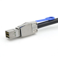 Câble de transfert de données Mini SAS SFF-8644 vers SATA 7 broches pour contrôleur RAID de carte mère de serveur en cuivre