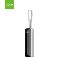 Chargeur mobile au lithium Portable mince PD 20W charge rapide en gros LCD numérique câble intégré batterie externe 5000mAh