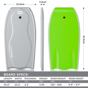 Woowave Bodyboard Professionale di Alta Qualità per <span class=keywords><strong>Surf</strong></span>, <span class=keywords><strong>Tavola</strong></span> <span class=keywords><strong>da</strong></span> <span class=keywords><strong>Surf</strong></span> Resistente con Supporto Interno in Fibra di Carbonio - Product Image 6