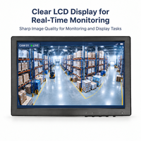Monitor CCTV 10.1 Inci 1920x1200 Layar LCD IPS Layar LCD Monitor 16:10 dengan VGA BNC AV USB untuk Kamera Keamanan DVR