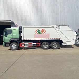 Camion compacteur de déchets diesel manuel HOWO 6x4 personnalisé, camion à chargement arrière pour le nettoyage des déchets urbains - Product Image 4