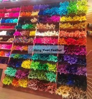 Plumes de coq jaunes teintées de 40-45 cm pour artisanat, bricolage, costumes, accessoires de chapeau, décorations de fête, carnaval, mariage