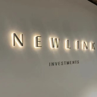 Livraison rapide, enseignes commerciales personnalisées, lettres lumineuses LED, enseigne 3D illuminée, logo de marque d'entreprise, enseigne de magasin intérieure, acrylique double face