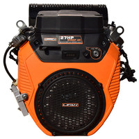 Moteur à essence Lifan Heavy Duty 20KW 27HP V-Twin 744cc OHV 4 temps refroidi par air à démarrage électrique pour machines industrielles