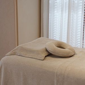 White Solid Color Massage Table <strong>Sheet</strong> Sets Velvet <strong>Bed</strong> <strong>Valance</strong> <strong>Sheet</strong> Table Skirt Set - Product Image 6