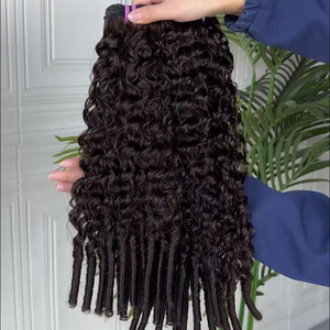 Vietnam Honest Hair Eurasian Curly Remy Human Hair <b>Extensions</b> Machine Double Weft Hair Weaving <b>Extensions</b> Vietnamese Hair - Product Image 1