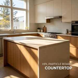 <span class=keywords><strong>Piano</strong></span> di <span class=keywords><strong>Lavoro</strong></span> per <span class=keywords><strong>Cucina</strong></span> <span class=keywords><strong>in</strong></span> Pannello Truciolare Laminato HPL Ignifugo con Effetto <span class=keywords><strong>Legno</strong></span> e Bordo Dritto per Progetti Personalizzati all'Ingrosso - Product Image 2