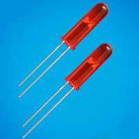 1000 pièces/sac Prix usine Diode LED à lentille colorée 5*12.5mm Blanc Rouge Jaune Orange Bleu Vert Trou de diffusion 0.06W 5mm Hlx 30 InGaN