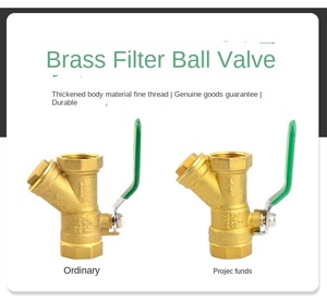 Brass <b>Valve</b> Strainer Filter <b>Ball</b> <b>Valve</b> Female Thread for Water Natural Gas <b>Ball</b> <b>Valve</b> Plumbing Sanitary Water Price List Forged - Product Image 6