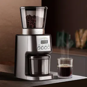 CNC Commercial 250g Large Capacity Adjustable Burr Mill 31 Grind Settings Electric Automatic Burr Coffee Grinder Machine