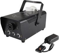 Machine à fumée mini 500w, DJ, DMX, réalisation de films, scène, brouillard liquide, disco, télécommande professionnelle, effet de lavage LED, fumée