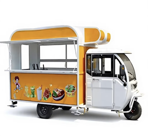 Triciclo Eléctrico de Acero Inoxidable para Comida, Carrito Móvil con Capacidad para 200 Unidades, 2 Años de Garantía, para Comida Rápida, Helados, Hot Dogs y Cerveza - Product Image 1