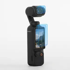 DJI口袋3动作相机屏幕保护器配件镜头保护玻璃膜万向节盖DJI奥斯莫口袋3