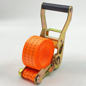 Correa de trinquete de poliéster de 38 mm de alta resistencia para amarre de carga en camiones - Product Image 2