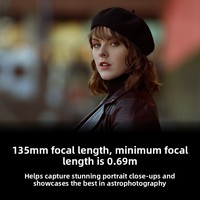 Objectif téléobjectif plein format AF135mmF1.8 pour appareil photo sans miroir avec filtre 82mm et autofocus