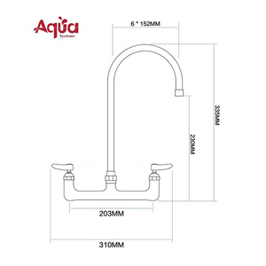 Grifo de cocina de latón, mezclador de grifo de latón, grifo de fregadero - Product Image 2