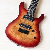 Guitare électrique violette brillante à 8 cordes de 39 pouces, micro de qualité professionnelle