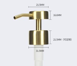 Pompe en acier inoxydable 304 à dessus plat en or en gros pour bouteille de <span class=keywords><strong>savon</strong></span> pour les mains et bouteille de lotion - Product Image 6