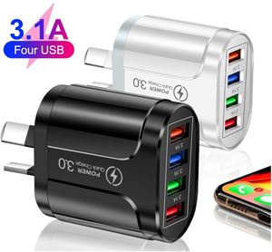 Global AU 4USB 3.1A <b>Plug</b> Charger Multi-port Charging Device Wall <b>Adapter</b> for iPhone - Product Image 2