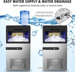 Konwin Freestanding <span class=keywords><strong>Ice</strong></span> Maker Máy Thương Mại Nhà Hàng Thanh Lạnh Uống 30Kg/24H 110/220V Xách Tay <span class=keywords><strong>Ice</strong></span> <span class=keywords><strong>Cube</strong></span> Maker - Product Image 3