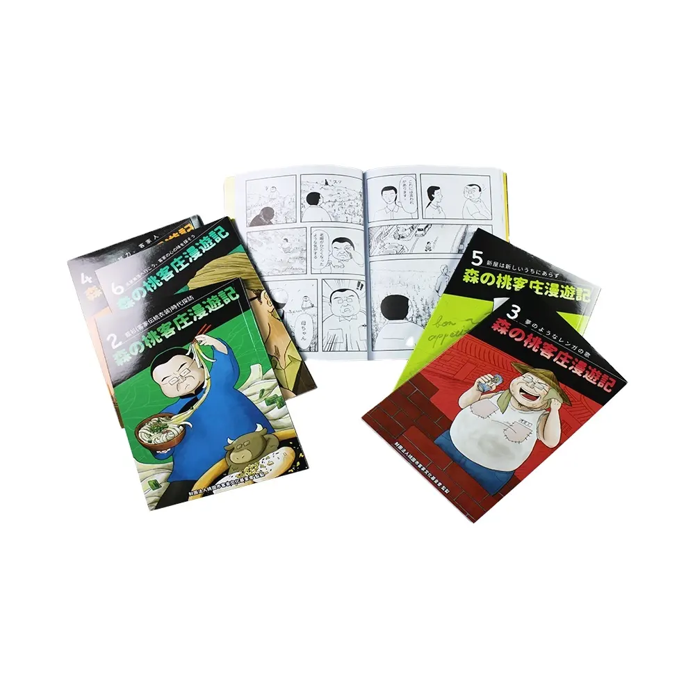 पेशेवर निर्माता OEM ODM कस्टम मेड मिनी कॉमिक बुक डिज़ाइन मंगा आर्ट बुक्स