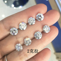 Moissanite synthétique de laboratoire créé Madona en vrac, taille ronde brillante, taille excellente, 3 mm-10 mm, DEF VS, certifié IGI, vente en gros