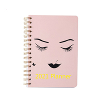 Carnet de Manifestation et d'Objectifs Hebdomadaire Rose A5 Personnalisé à Spirale, Agenda Non Daté, Cahier de Manifestation, Brochures