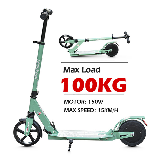 MK072 Wholesale Low Price High Quality 8 Inch 150W 2 Wheel Foldable Adjustable Height Children Kick Scooter for Sale