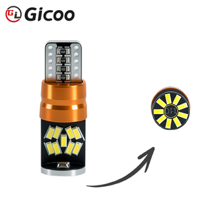 หลอดไฟ LED GicooT10 3014 27Light 1000 ลูเมนส์ 6000K 2.5W 12V ขนาด 32 มม. x 12 มม. อะลูมิเนียม สำหรับเปลี่ยนไฟสัญญาณรถยนต์ อายุการใช้งาน 50000 ชั่วโมง รับประกัน 1 ปี - Product Image 2