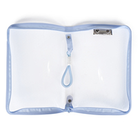 Portafolio A4 Impermeable con Cierre, Carpeta de Archivo Transparente de PP, Carpeta de Documentos con Clip, Logotipo Personalizado
