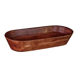 Bandejas de madera de alta calidad, cuenco de masa de madera, cuenco de masa rústico de madera de Acacia, cuencos decorativos hechos a mano para decoración del hogar - Product Image 1