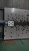 Panneau perforé RVB/RGBW artistique personnalisé Panneaux de caisson à lumière perforés en aluminium illuminés par LED pour façade cinétique de bâtiment