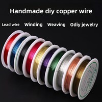 Fil de cuivre Tao pour perlage, artisanat fait main, fil cloisonné pour enroulement, bijoux DIY, fil souple électroplaqué