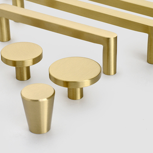 Solid Brass Kitchen Drawer <strong>Knob</strong> for Furniture Hardware Pulls Handles Long Kitchen Drawer Cabinet Wardrobe <strong>Door</strong> Handle - Product Image 3