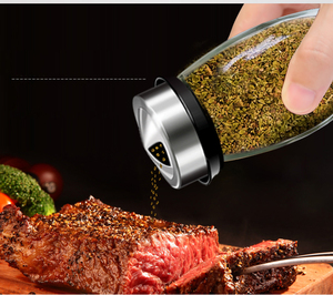 Boîte d'assaisonnement rotative rangement, bouteille de stockage de <span class=keywords><strong>Condiments</strong></span>, pot d'assaisonnement domestique en verre scellé, bouteille de <span class=keywords><strong>Condiments</strong></span>, BB042 - Product Image 6