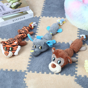 Jouet interactif en corde de coton et peluche pour chien, simulation d'animal, avec fonction couineuse, jouet à mâcher pour animaux de compagnie - Grande Vente - Product Image 1