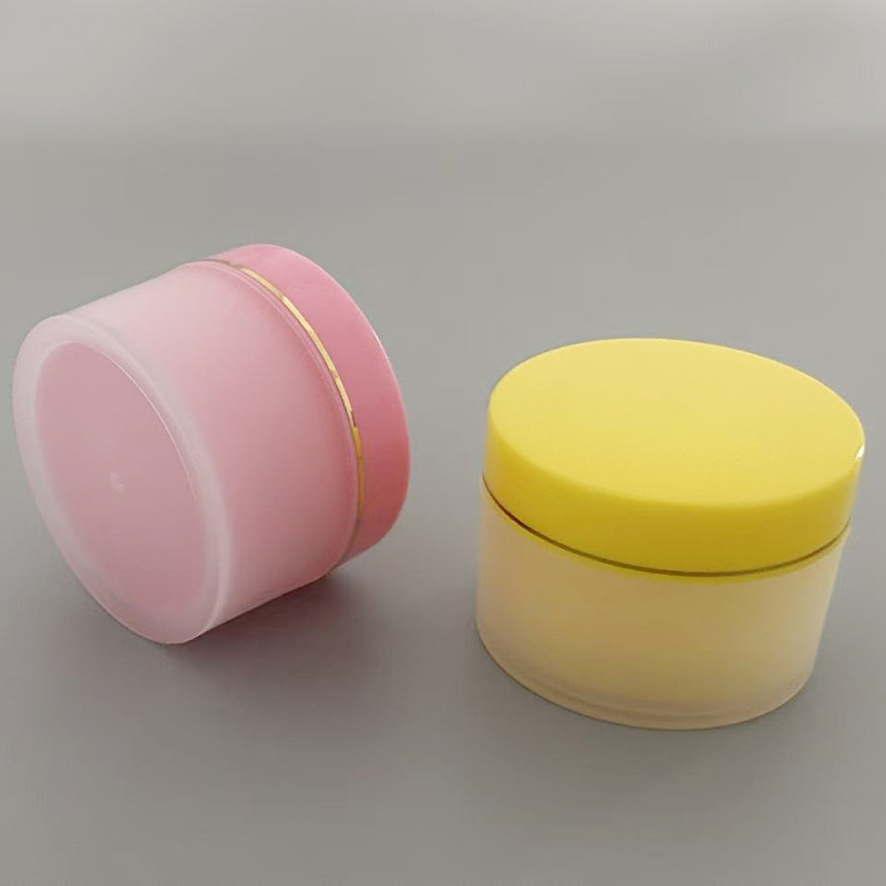 Luxury Pink Yellow 20ml pp Eco Friendly Solid Medicine Packaging Empty Plastic Ointment Jar with Private Label
