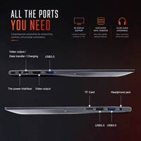 Laptop AMD Ryzen 7 5825U 16GB RAM 512GB SSD Windows 11 berbodi logam, layar 15.6 inci, kelas atas, terlaris tahun 2027, dengan port Type-C, cocok untuk