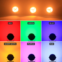 Projecteurs LED COB rétro 200W avec anneau lumineux RGB à effet stroboscopique pour événements, clubs, bars, DJ, éclairage disco