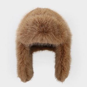 Nouveau bonnet d'hiver Lei Feng en peluche, chaud, avec protection pour les oreilles, en laine de vison douce et épaisse, imprimé numériquement, personnalisable avec logo couleur, unisexe - Product Image 2