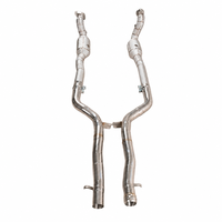 Pour Mercedes-Benz S500 W221 5.5L 2005-2012 Downpipe à haut débit en acier inoxydable SS304, montage direct, amélioration de la puissance, tuning racing
