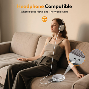 Mini Travel Sleep Sound Machine, 52-Hour Rechargeable Noise Machine, 21 High Fidelity Soothing Sounds, Headphone Port, Timer - Product Image 6