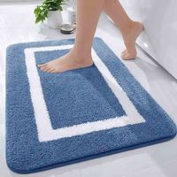 Tapis de bain Shaggy antidérapant absorbant l'eau tapis de sol tapis de toilette ensembles de tapis de salle de bain pour salle de bain 2025
