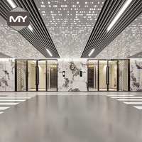 Revêtement de façade en aluminium perforé 3D moderne pour l'extérieur des villas et des hôtels avec couleur personnalisée