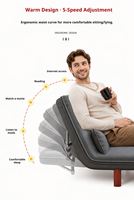Canapé-lit pliable multifonctionnel moderne pour la maison et le bureau, avec oreiller, idéal pour la chambre d'amis