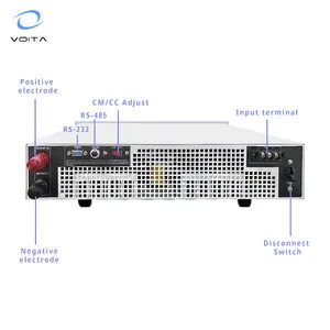 Alimentation cc programmable 3000W ce 50V 60A 4-20mA interface de communication analogique avec RS232/485