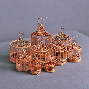 Bamboo Cricket Cages Bamboo Silkworm Cages Collectible Insect Singing Devices Handicrafts Tea Ceremony Accessories - Product Image 1