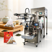 Machine d'emballage automatique de sachets de thé triangulaires à prix d'usine avec sachets intérieur et extérieur pouvant être remplis d'azote pour conserver la fraîcheur