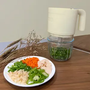 2000mah Food Chopper Grinder ein Knopf einfach zu bedienen einfach zu bedienen sauber schnell Mini-Küchenmaschine gesunde Mini-Food-Slicer